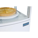 Vitrine réfrigérée porte incurvée économe en énergie Polar série C blanche 86L