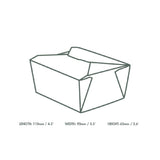 Boîtes alimentaires en carton compostable Vegware No.1 700ml (lot de 450) - NISBETS