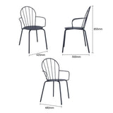 Fauteuils Bolero Adeline bleu - NISBETS