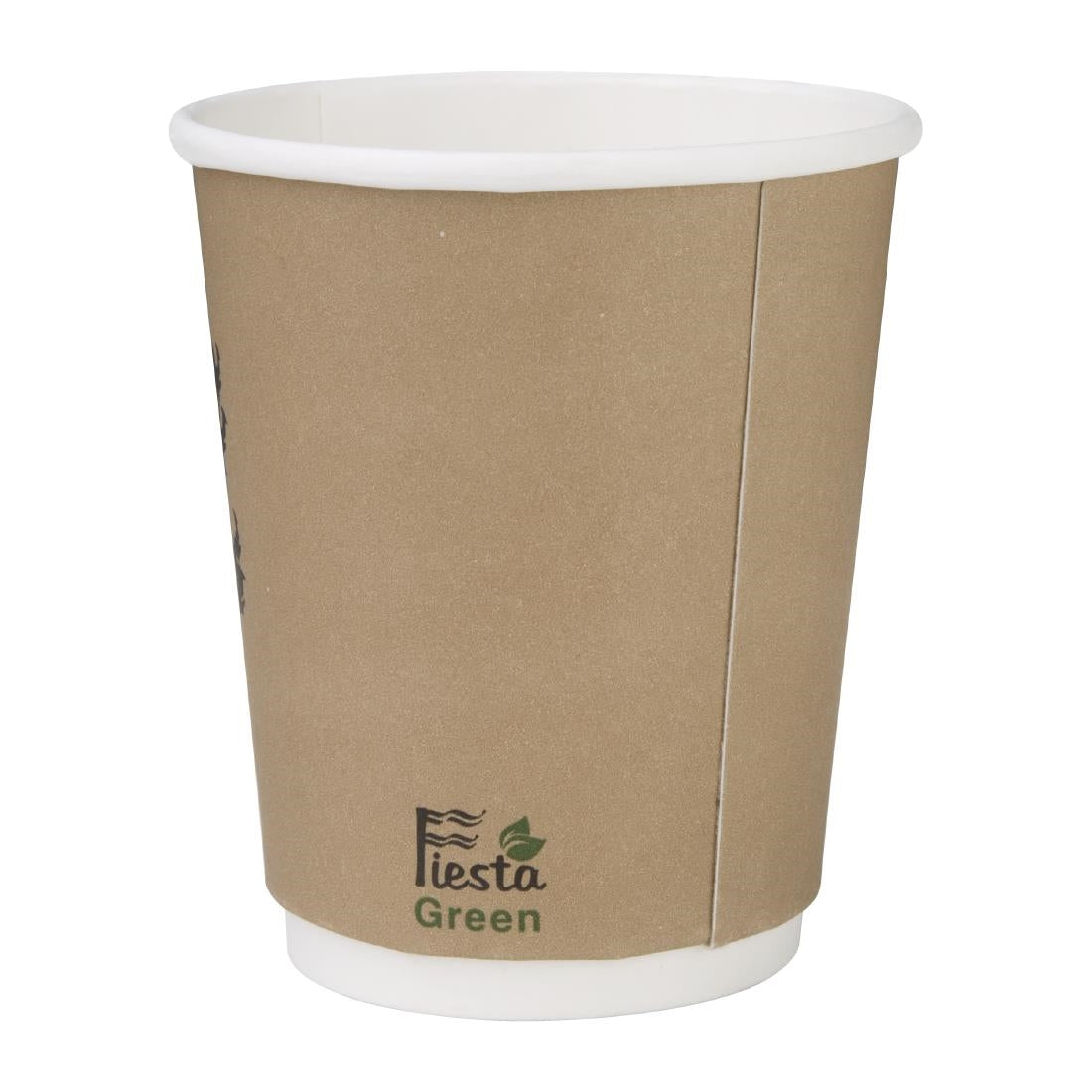 Gobelets boissons chaudes compostables en PLA double paroi Fiesta Compostable 227ml (x500) - NISBETS