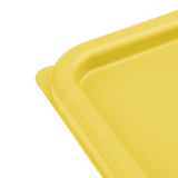 Petit couvercle carré pour boîte alimentaire Hygiplas jaune