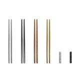 Set de baguettes réutilisables en inox satiné 18/10 Comas (lot de 12)