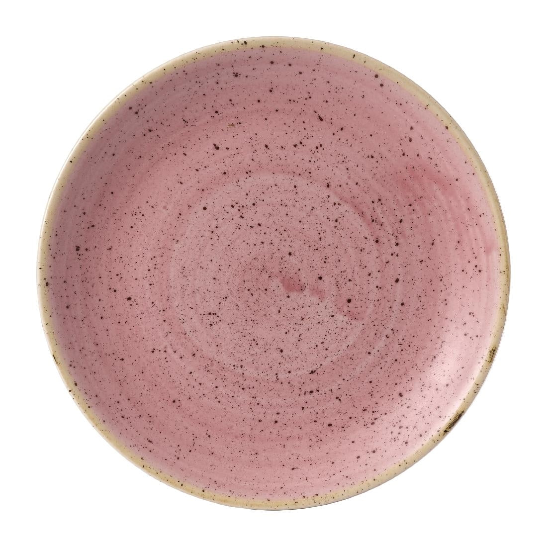 Assiettes rondes Petal Stonecast Pink 165mm (Lot de 12)