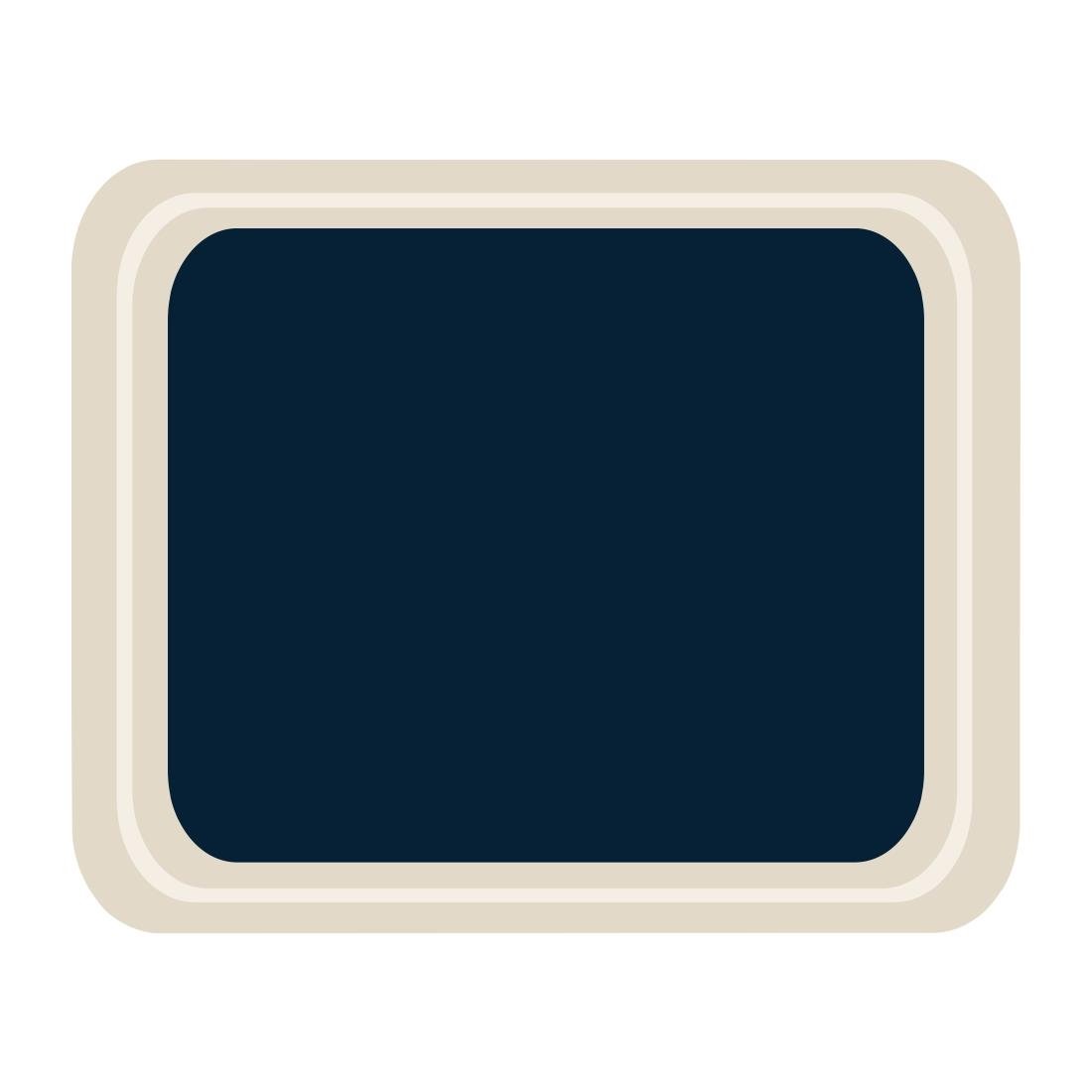 Plateau de service en polyester Roltex Cafétéria 325 x 265mm bleu - NISBETS