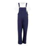 Salopette à plastron et bretelles en toile de coton Southside bleu marine XL - NISBETS