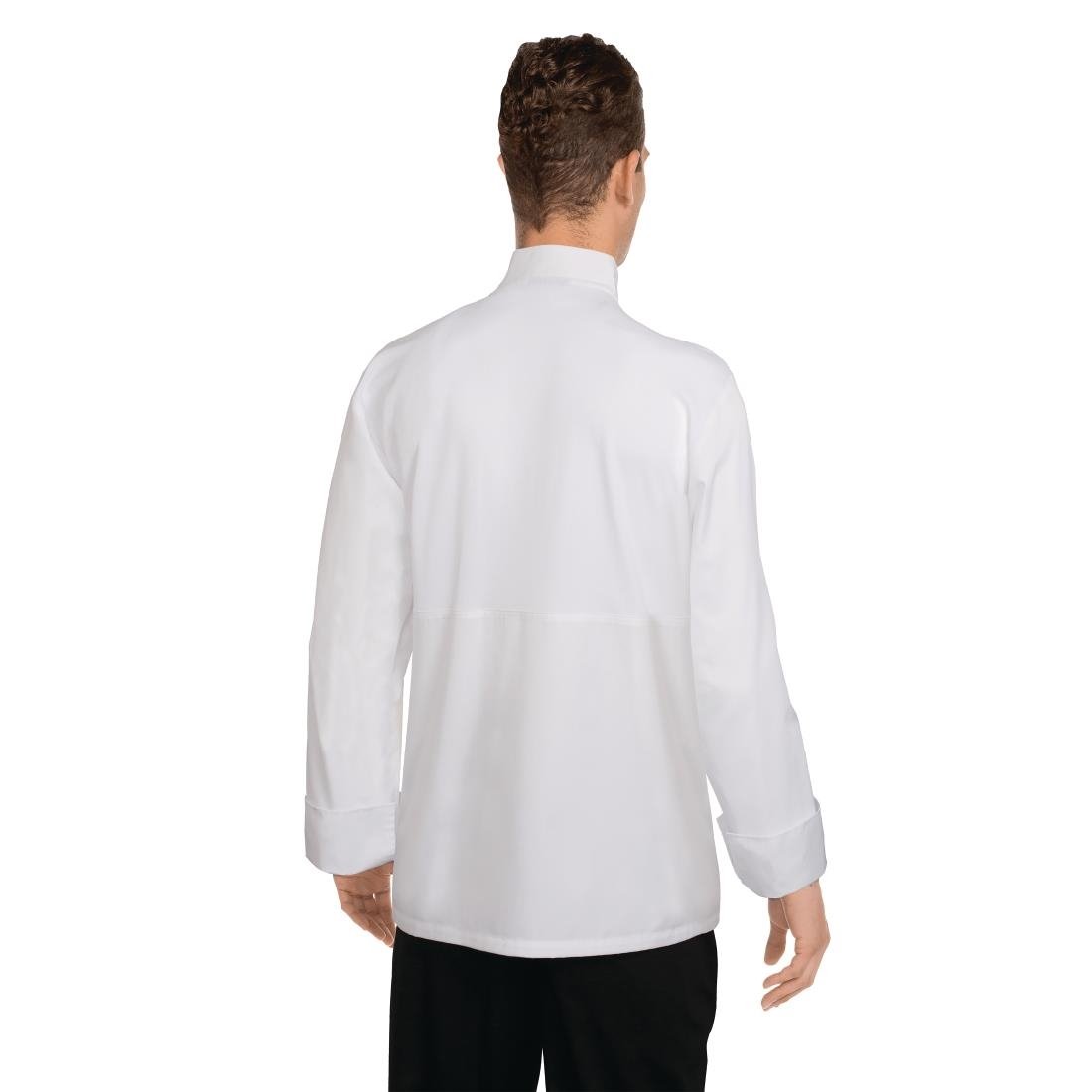 Veste de cuisine mixte blanche à manches longues Chef Works Calgary Cool Vents - Taille S