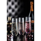 Verres à champagne Utopia Raffles Diamond 300 ml (lot de 6)