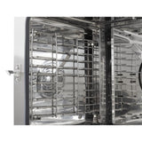 Four mixte compact à écran tactile Buffalo 6 x GN 1/1 avec support, kit d'installation et hotte d'extraction