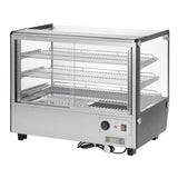 Vitrine chauffante de comptoir carrée Buffalo 160L