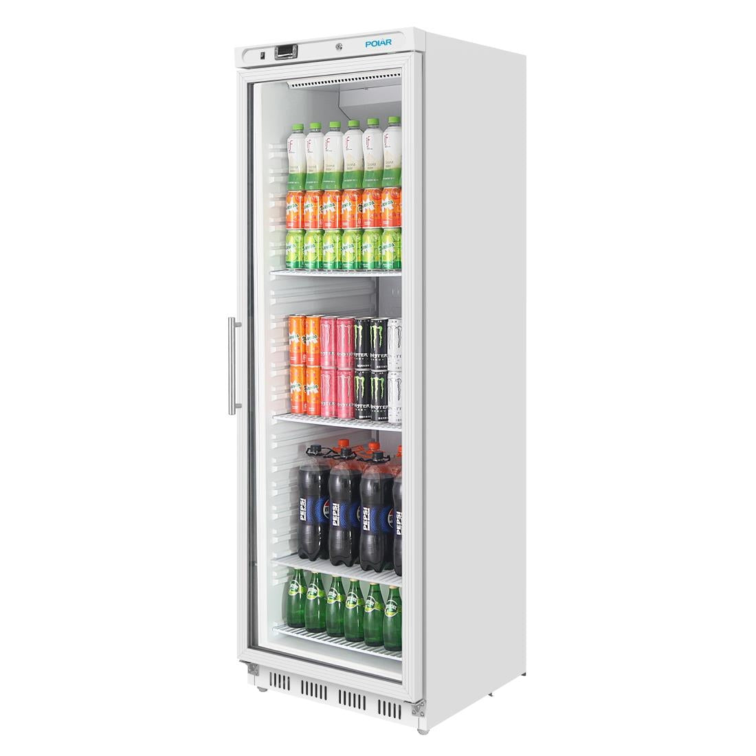 Réfrigérateur à affichage vertical Polar C-Series Blanc 400L