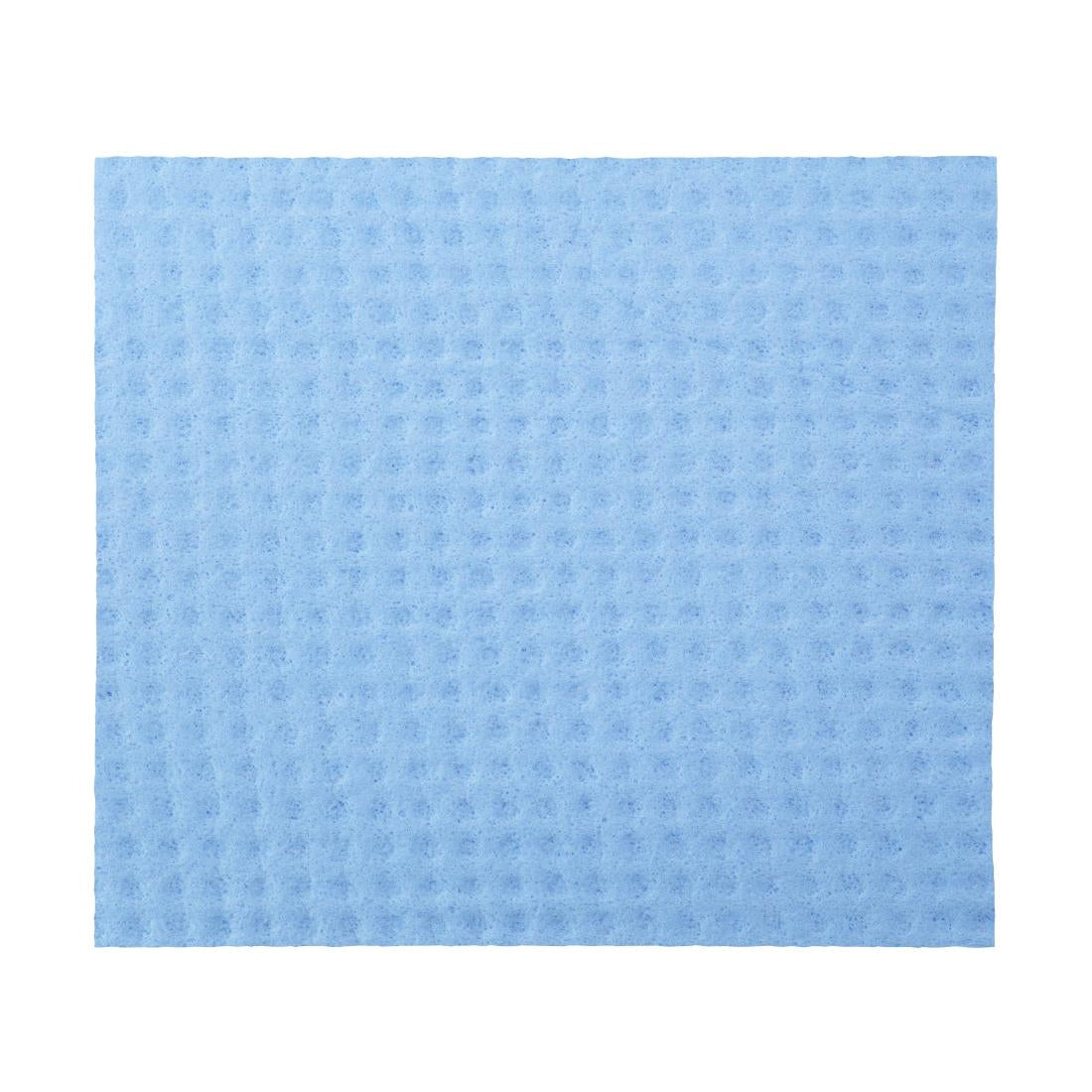 Chiffons de nettoyage en éponge Jantex bleus (lot de 10)
