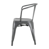 Fauteuils Bolero Bistro Curve noirs (lot de 4) - NISBETS