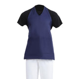 Tablier serveur col en V Whites bleu marine - NISBETS