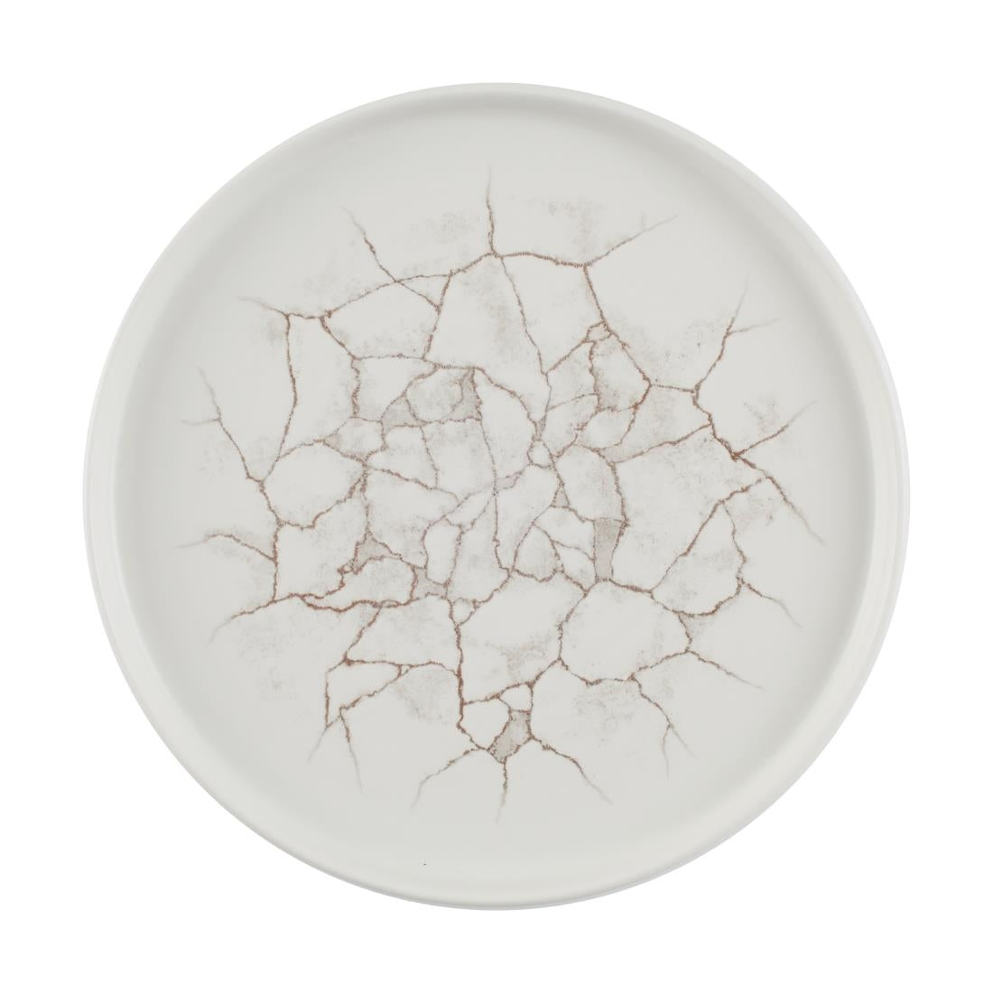 Assiettes avec rebord Churchill Studio Prints Kintsugi Agate Grey 260mm (Lot de 6)
