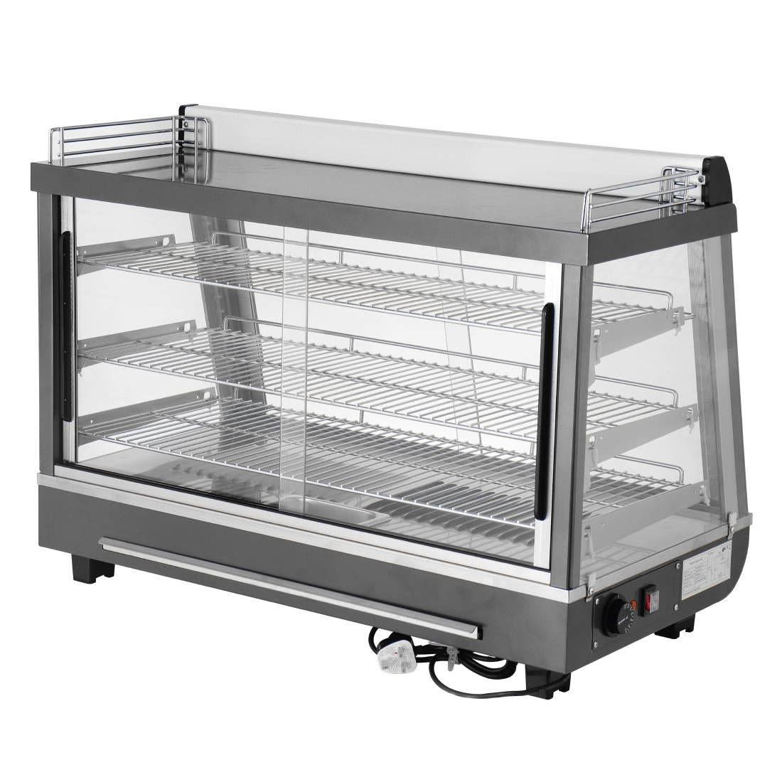 Vitrine chauffante portes avant et arriere Buffalo 136L