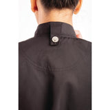 Veste de cuisine femme zippée légère Springfield Chef Works noire - NISBETS