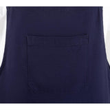 Salopette à plastron et bretelles en toile de coton Southside bleu marine XL - NISBETS