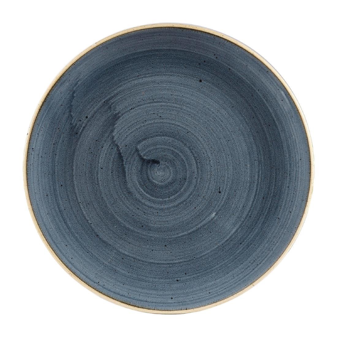Assiettes coupe ronde Churchill Stonecast Blueberry 182mm (Lot de 12)