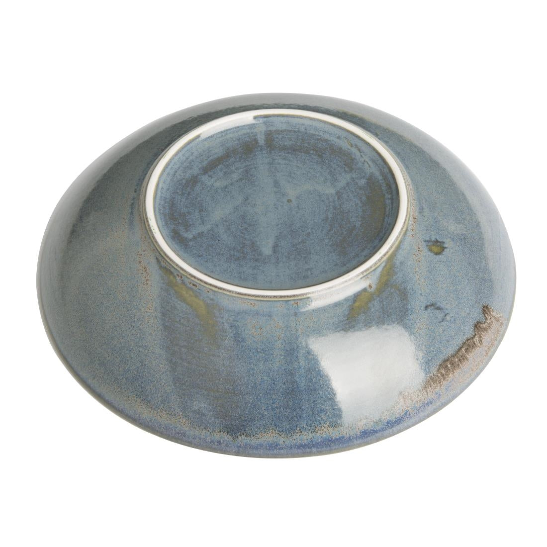 Assiettes creuses Olympia Ember Blue 230mm (lot de 4)