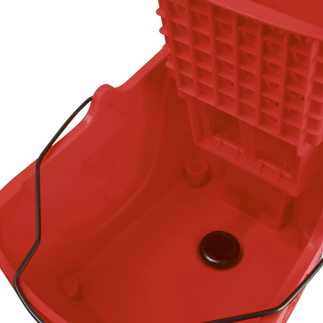 Seau essoreur avec pédale de vidange Jantex 30L rouge