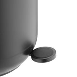 Poubelle à pédale ronde Jantex noire 5L