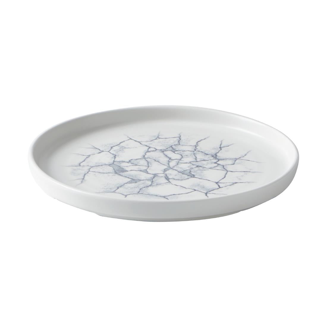 Assiettes avec rebord Churchill Studio Prints Kintsugi Pearl Grey 220mm (Lot de 6)