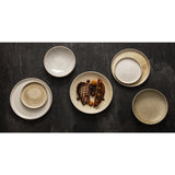 Assiettes coupes beige moucheté Olympia Canvas 27 cm  (Lot de 6) - NISBETS