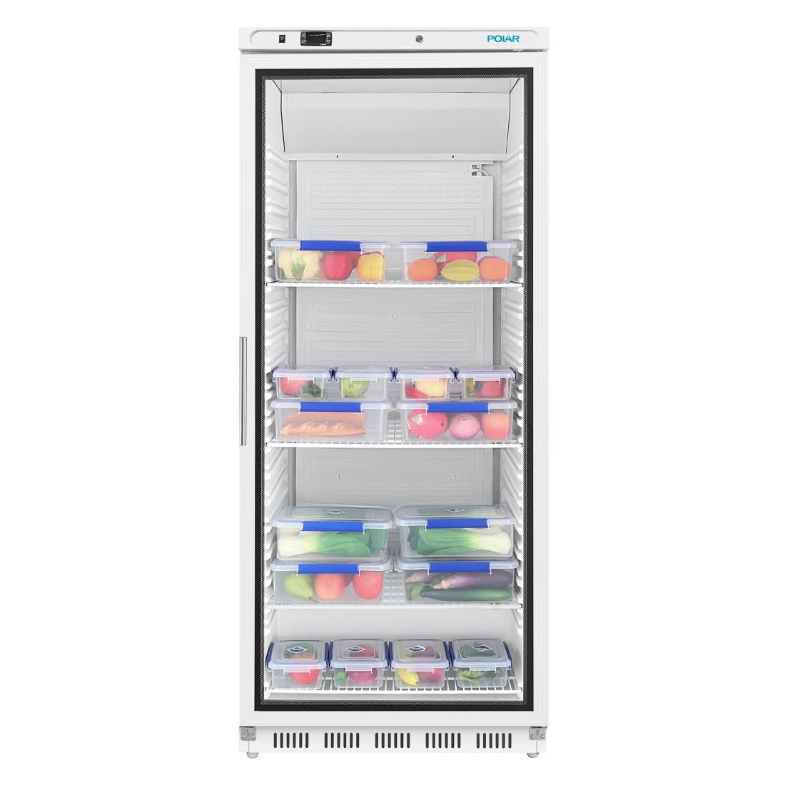 Vitrine réfrigérée positive Polar Série C blanche 600L
