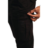 Pantalon homme slim stretch Cargo noir 4 - NISBETS
