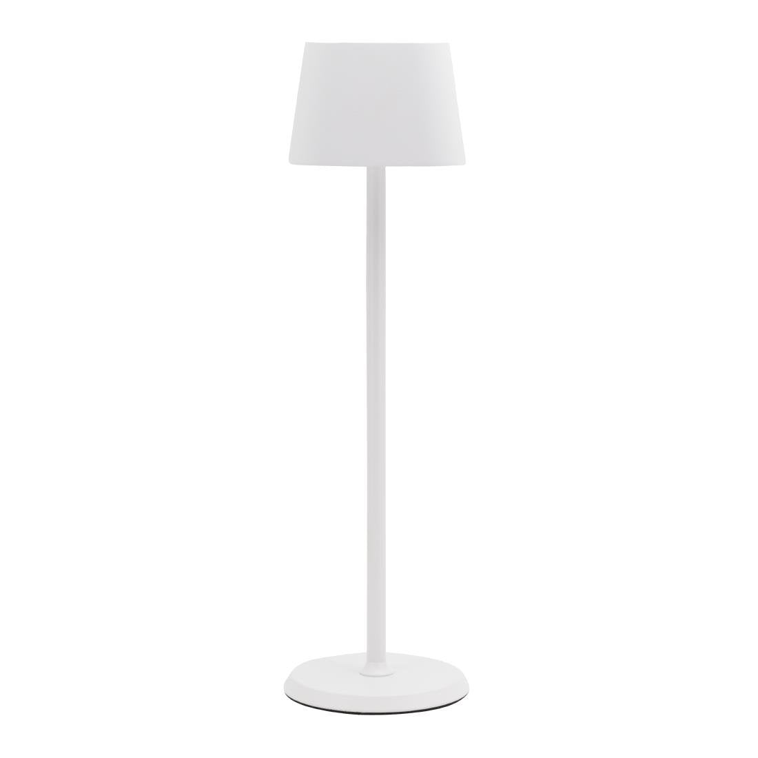Lampe de table LED sans fil blanche à intensité variable Securit Georgina avec câble de chargement magnétique - NISBETS