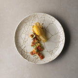 Assiettes rondes Studio Prints Kintsugi Agate Grey 260mm (Lot de 12)