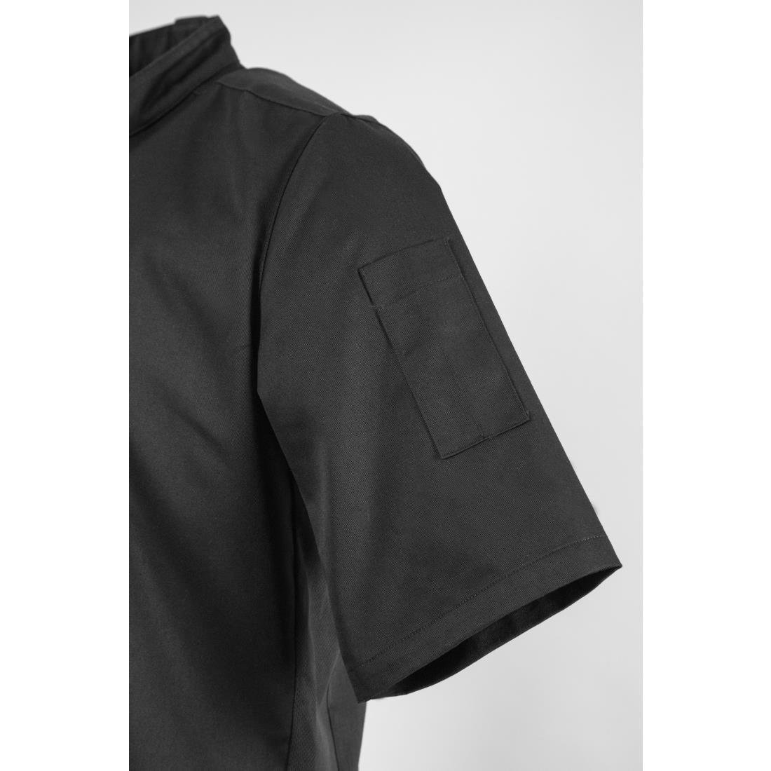 Veste col officier Southside noire - NISBETS