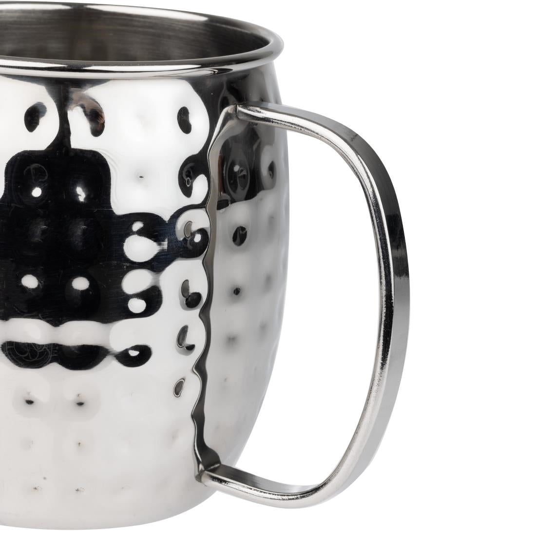 Mugs en acier inoxydable martelé Olympia Barware 440ml