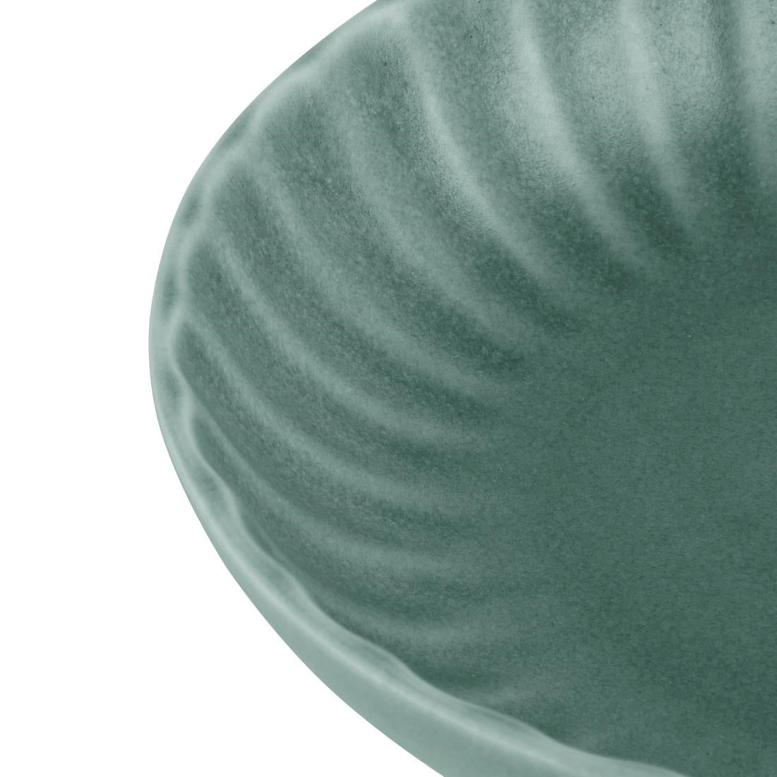 Assiettes calottes Olympia Corallite vertes 160x40mm (lot de 6)