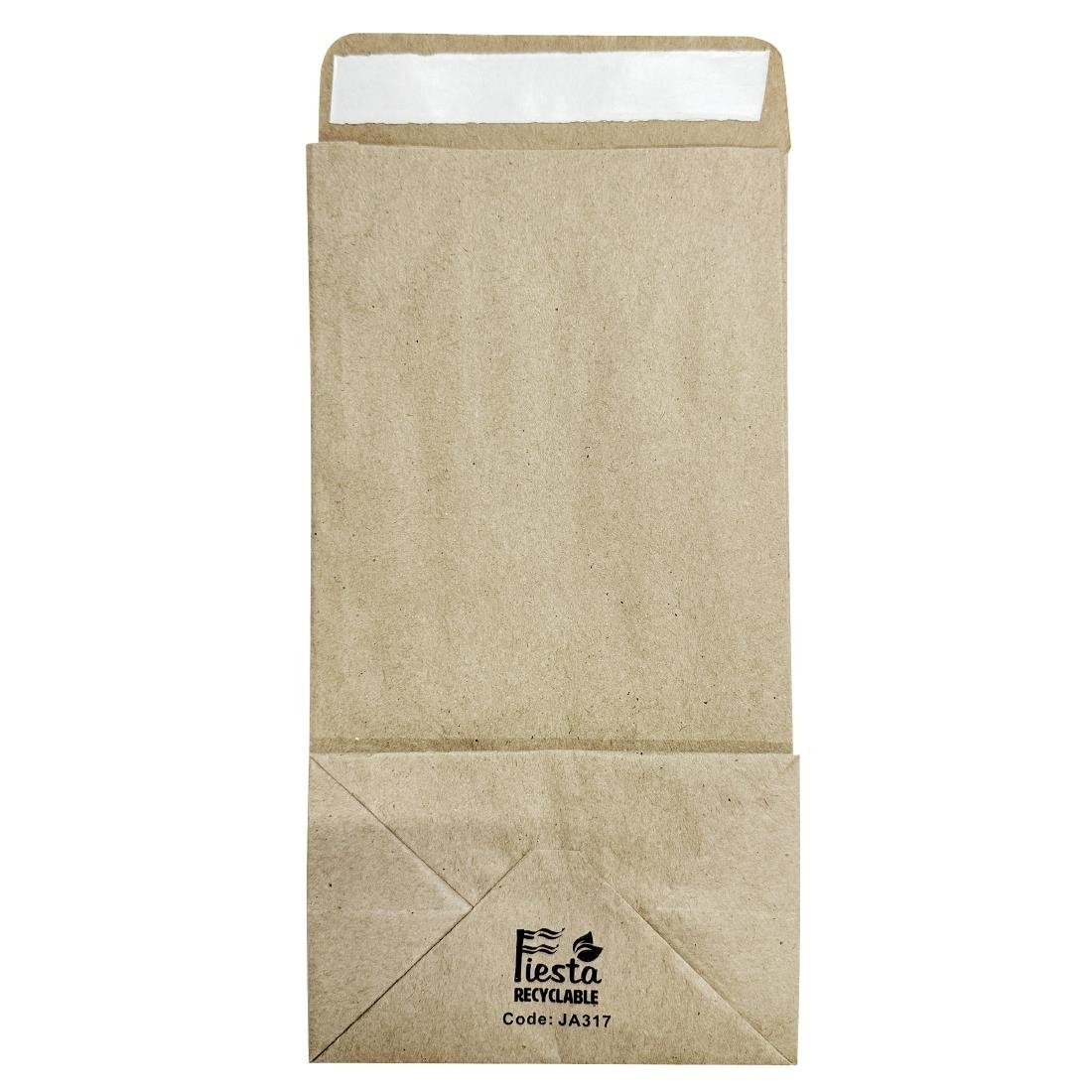 Petits sacs à soufflet avec bande adhésive Fiesta Recyclable (lot de 250) - NISBETS