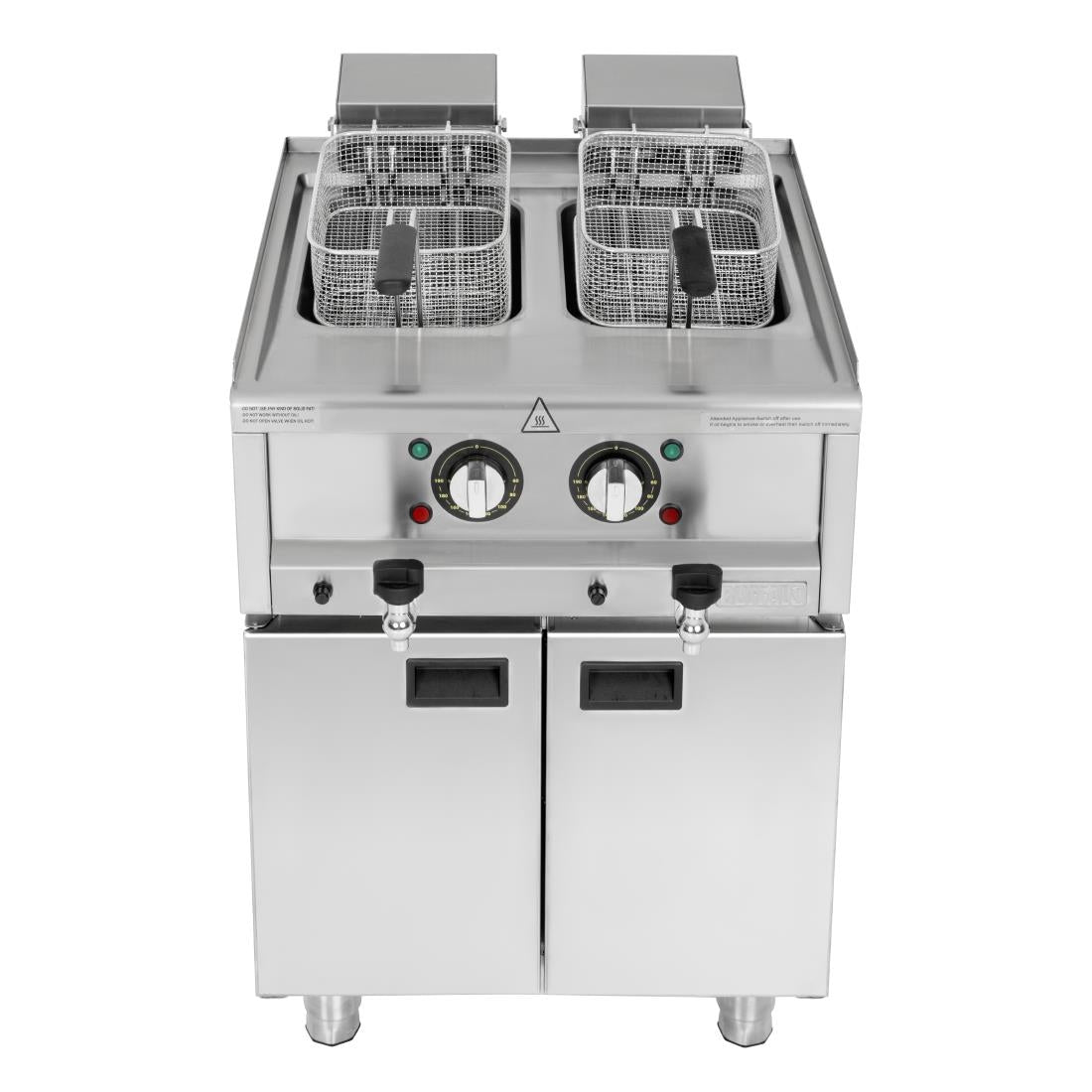 Friteuse électrique double cuve Buffalo Série 600 2x 8L