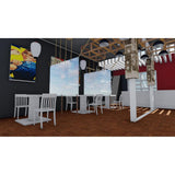 Mur de séparation recyclable 200x150cm PVC transparent - NISBETS