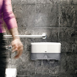 Distributeur double pour papier toilette sans mandrin Tork - NISBETS