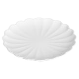 Assiettes festonnées Olympia Bloom blanches - NISBETS