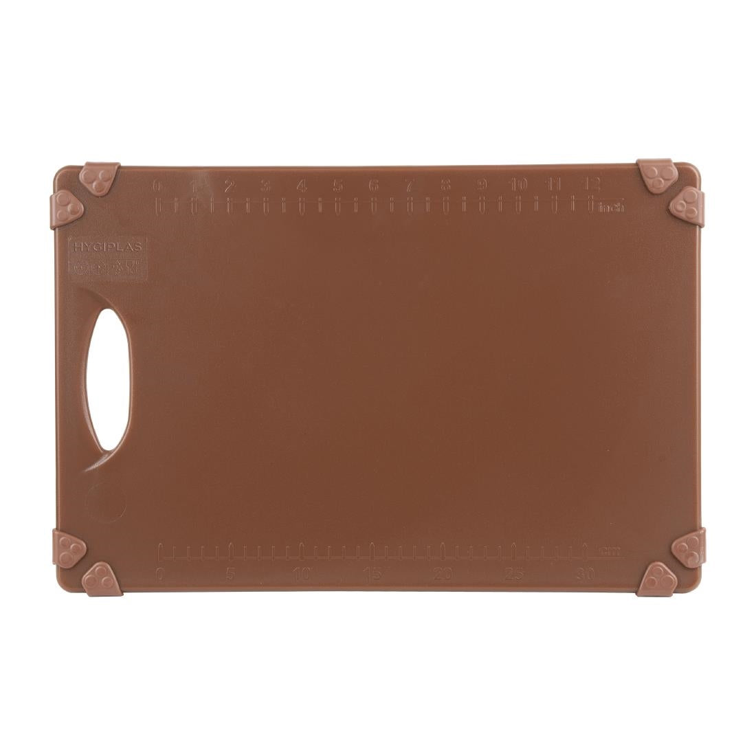Planche à découper antidérapante professionnelle Hygiplas marron 458x306mm