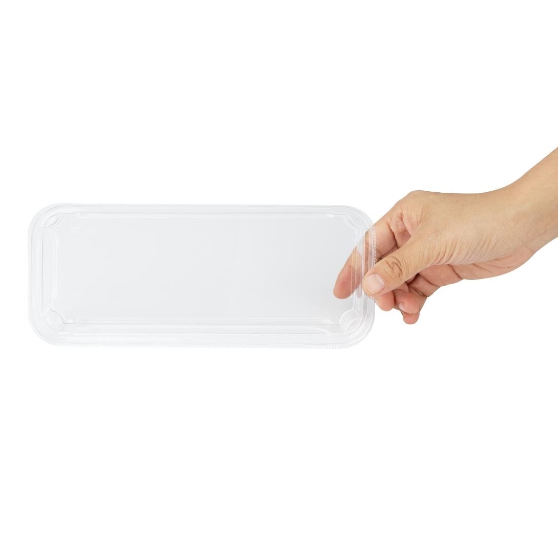 Couvercles en PET pour barquettes à sushi No. 2 Fiesta Recyclable (lot de 300)