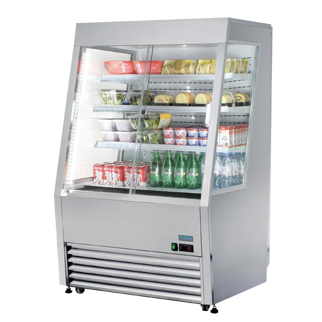 Vitrine réfrigérée libre-service économe en énergie Polar série G 390L