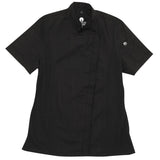 Veste de cuisine femme zippée légère Springfield Chef Works noire - NISBETS