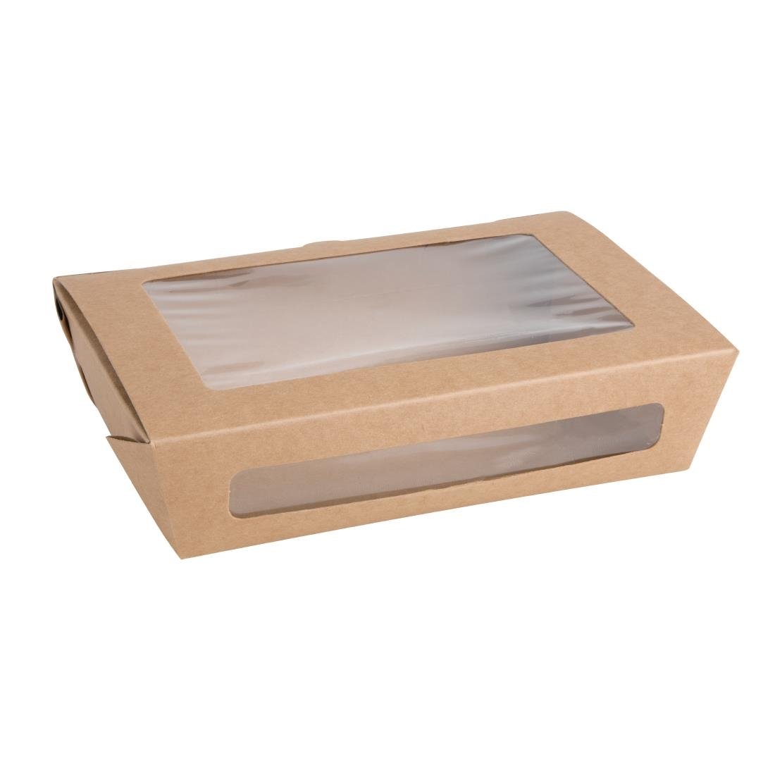 Boîtes salade compostables avec fenêtre en PLA Fiesta Compostable 1 - NISBETS