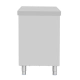 Armoire sur pieds en acier inoxydable Vogue 900x1500x600mm