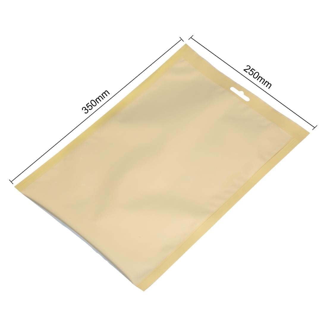 Sacs sous vide lisses dorés Vogue - NISBETS