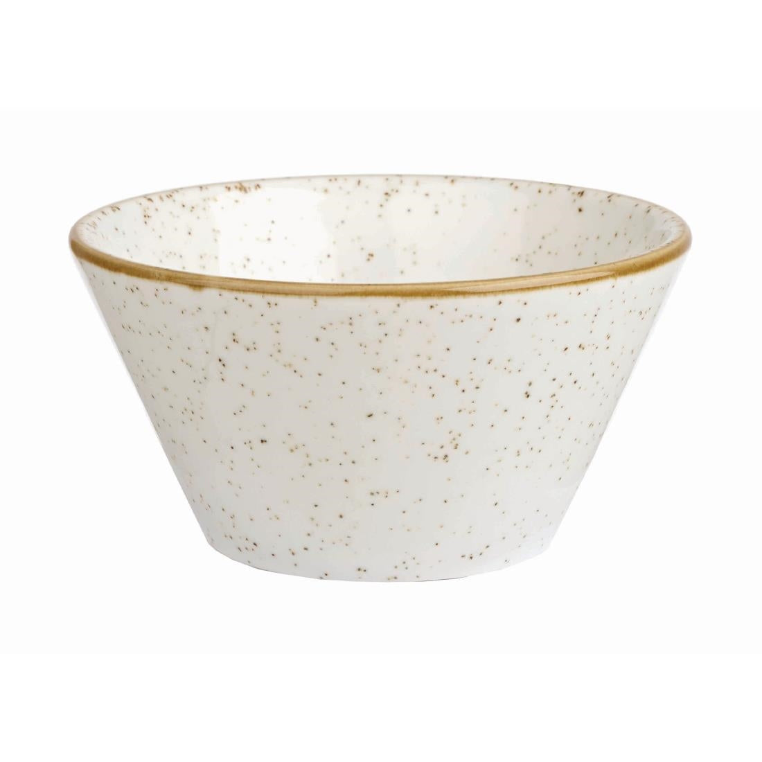 Pots à sauce Churchill Stonecast X Squared Barley White 88ml (Lot de 12)