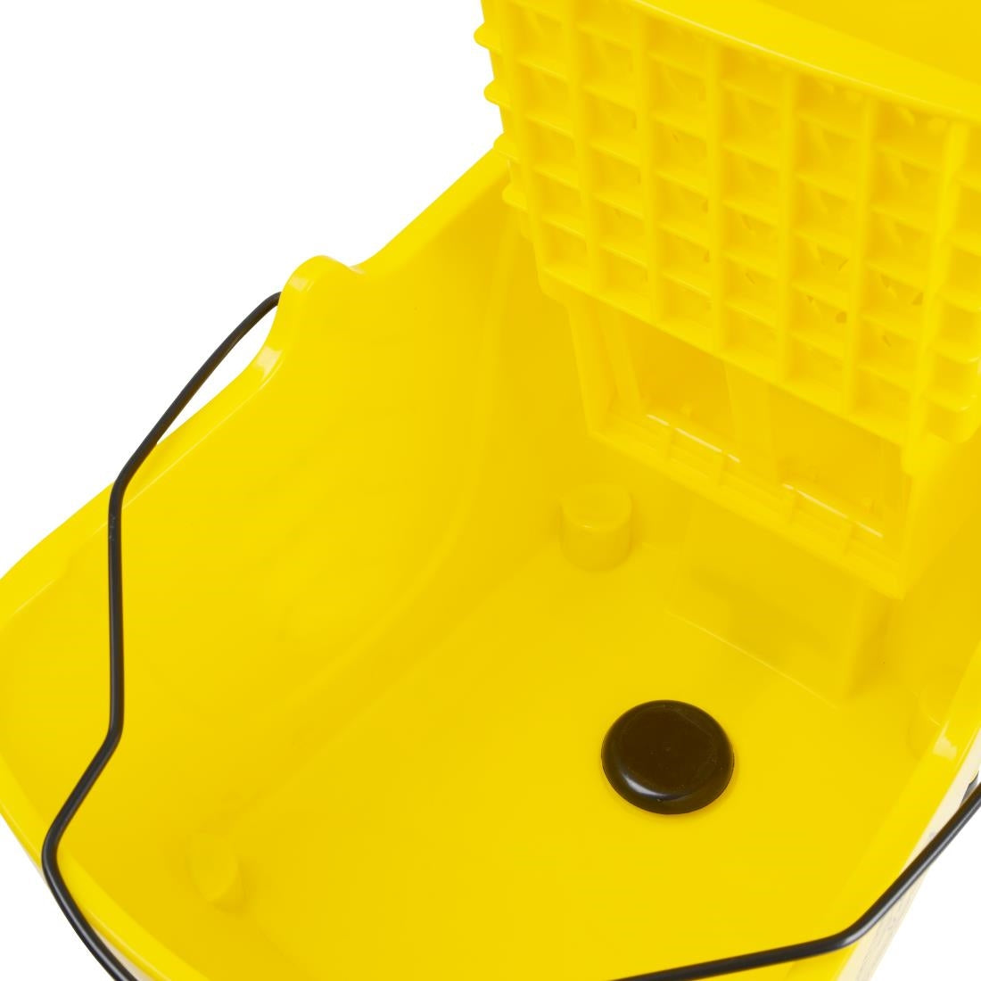 Seau essoreur avec pédale de vidange Jantex 30L jaune