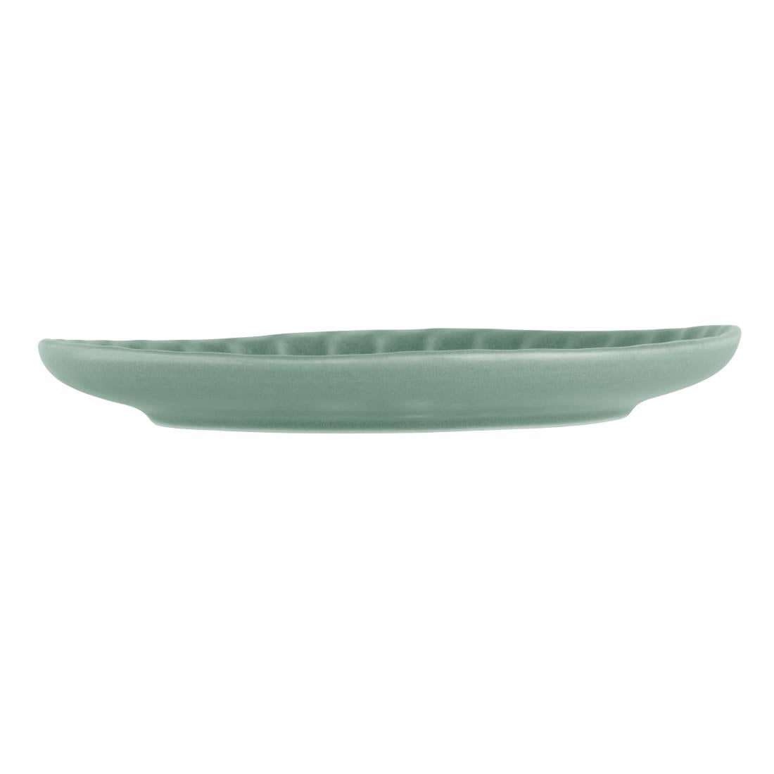 Assiettes plates Olympia Corallite vertes 280 mm (lot de 6)