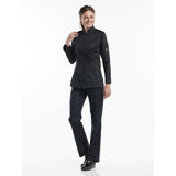 Veste de cuisine femme Chaud Devant Monza noire - Taille XXXL
